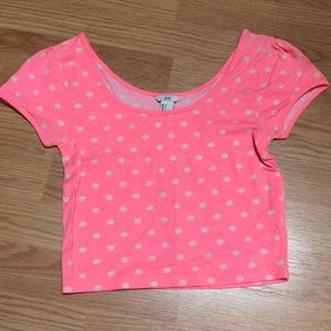 Pink Polka Dot Crop